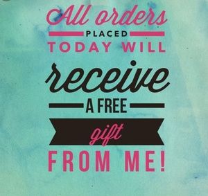 Free gift with purchase Today